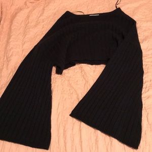 Black Cropped Sweater